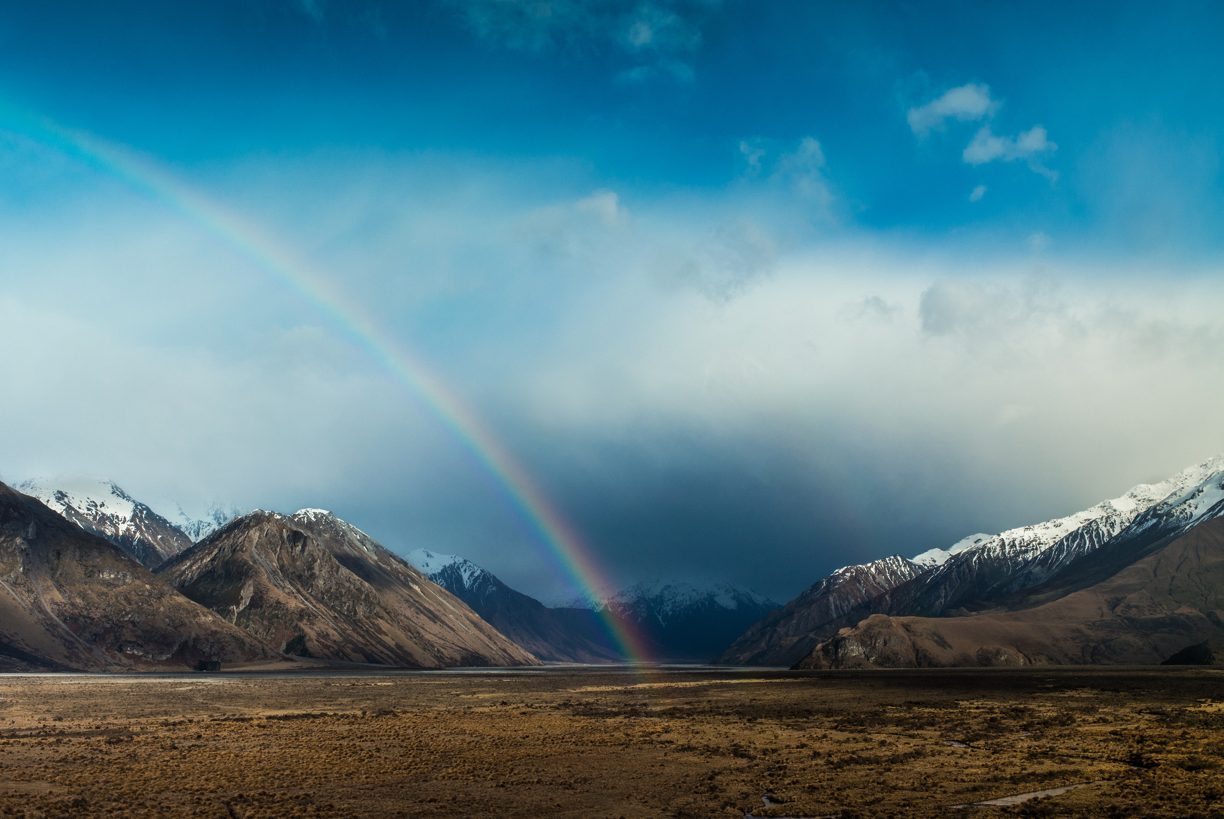 Rainbow over Mesopotamia Station.