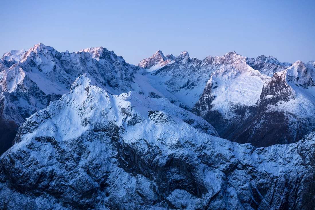 Blue hour over the divide.