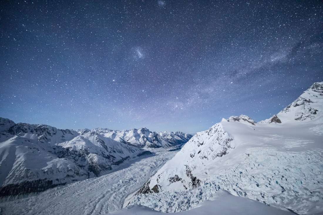 Night, and the stars come out.