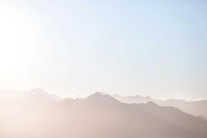 Ridges at dusk.