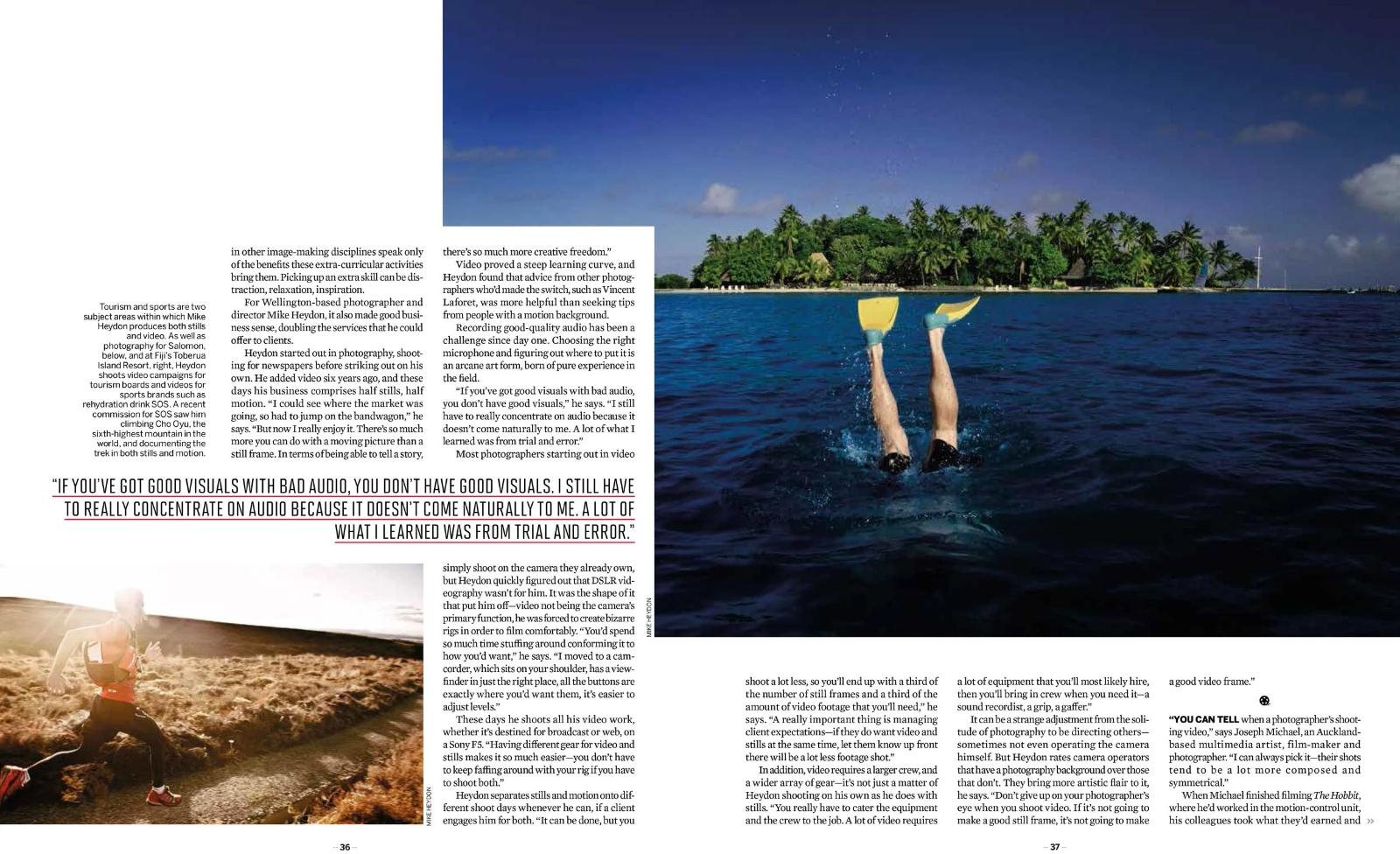Pro Photographer, There and back again, page 3 of 7.