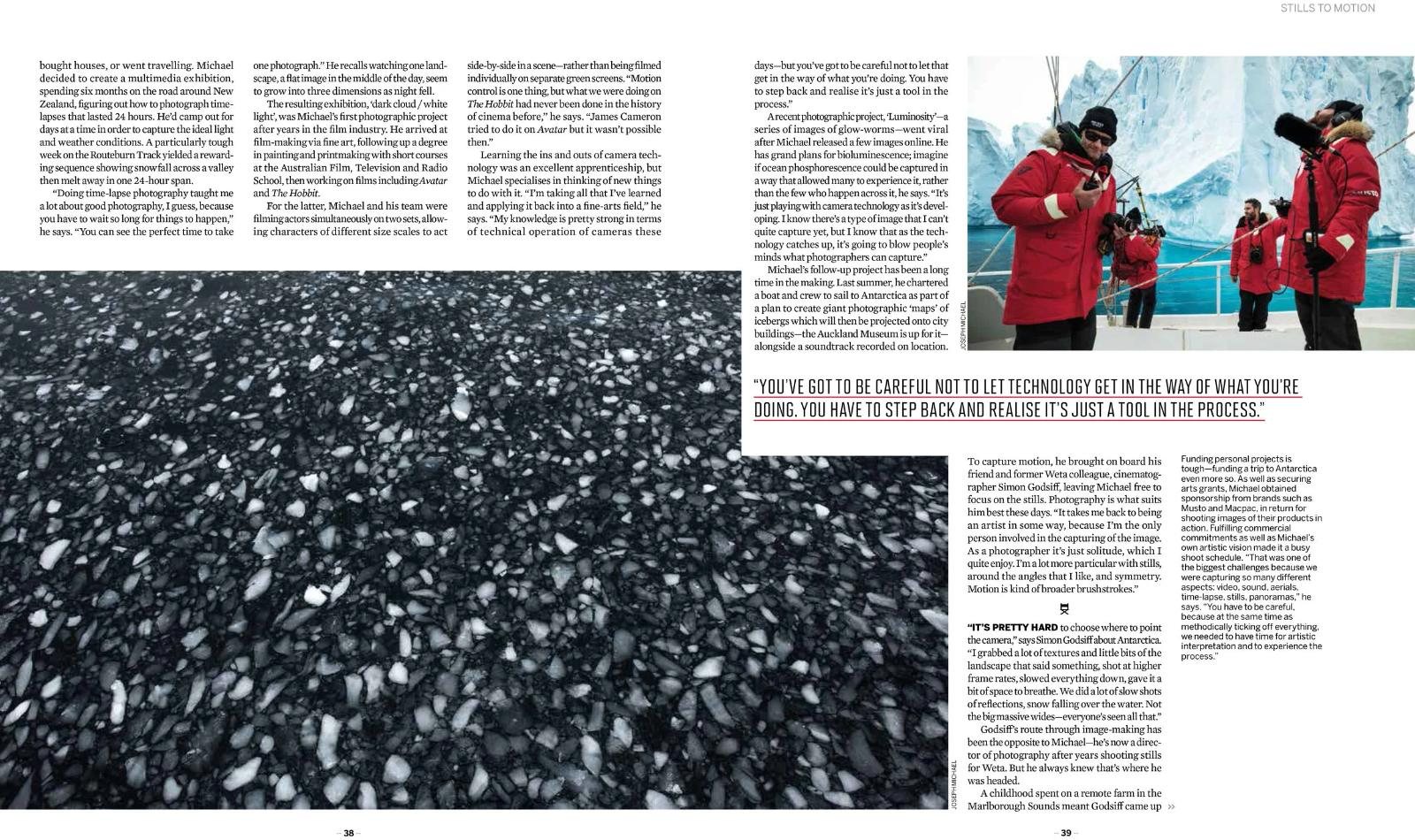 Pro Photographer, There and back again, page 4 of 7.