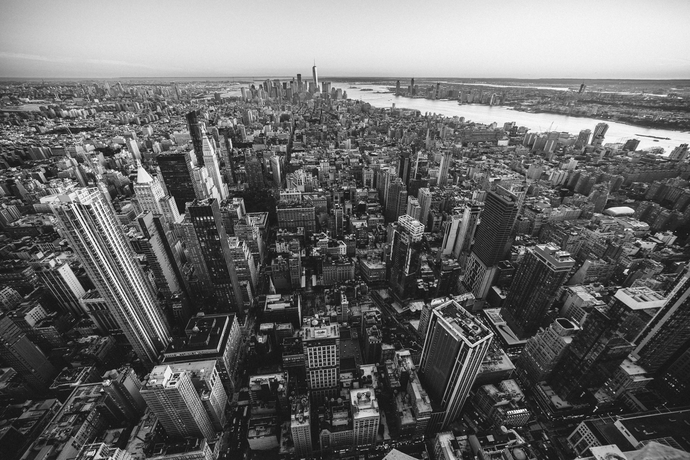 Manhattan from above. Photograph: Bob Zuur.