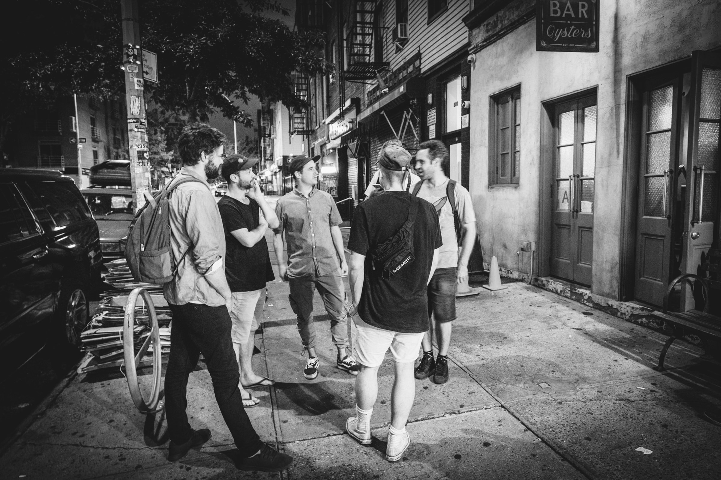 The last moments in Brooklyn before parting ways. Photograph: Bob Zuur.